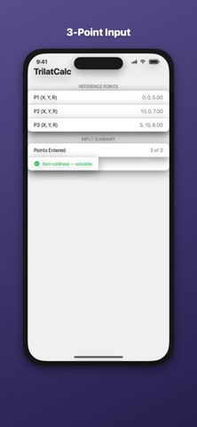 Trilateration Position Calc のスクリーンショット