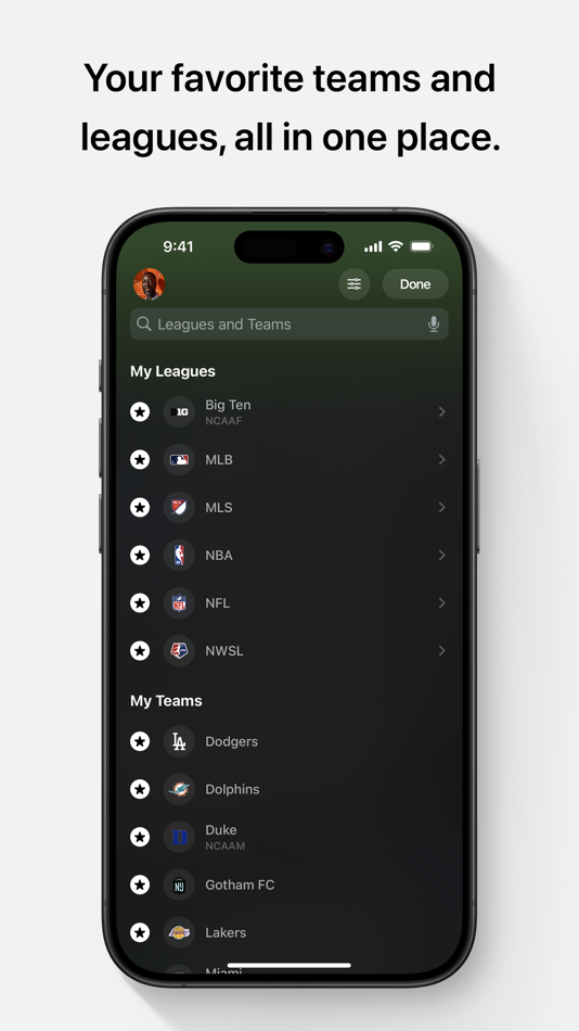 #3. Apple Sports (iOS) By: Apple