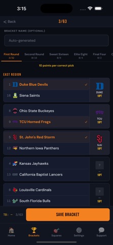 Tournament Brackets & Squares Screenshot 3 of 5