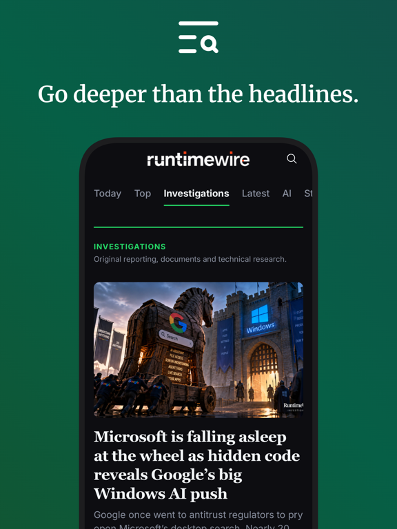 RuntimeWire iPad screenshot 4