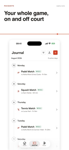 Racquets: Match & Training screenshot