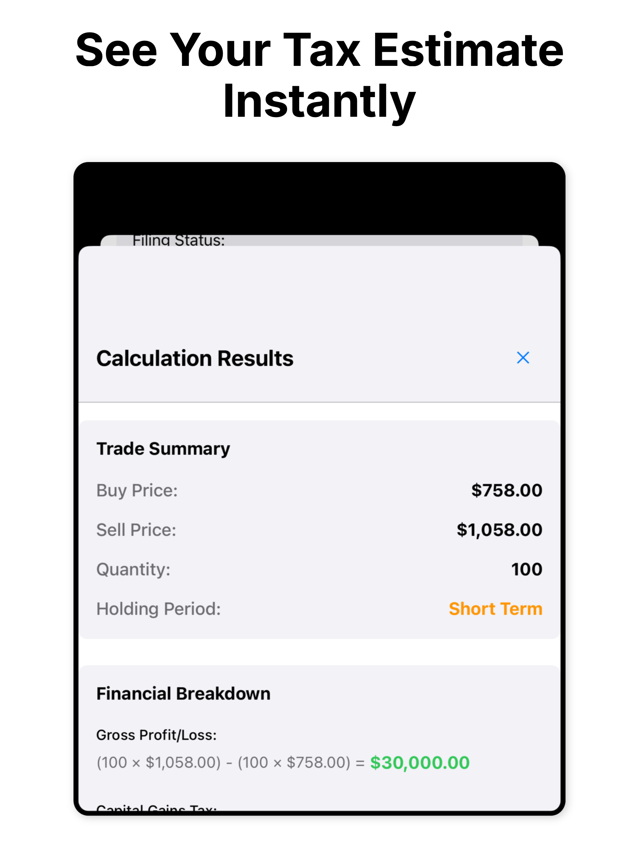 Capital Gains Calculator screenshot 6