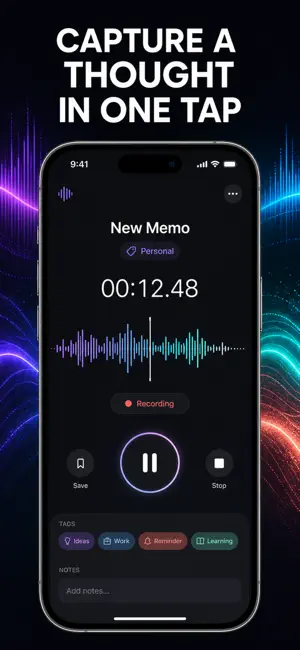 Voice Recorder: Tag Memos screenshot 1