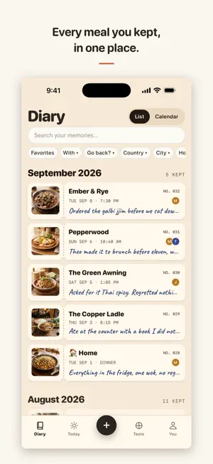 Tastelog screenshot 1