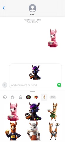 拉毛卡吧士打贴纸 screenshot