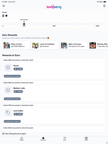 Turkberry Rewards iPad screenshot