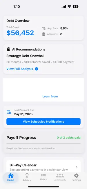 DebtErasr screenshot 1