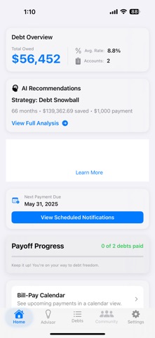 DebtErasr Screenshot 1 of 5