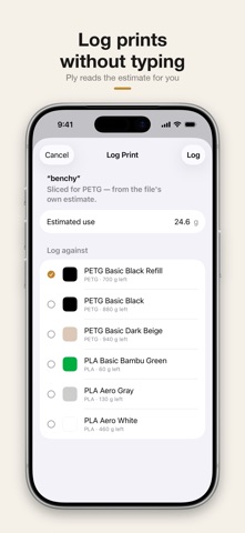 Ply: 3D Filament Tracker Screenshot 2 of 10