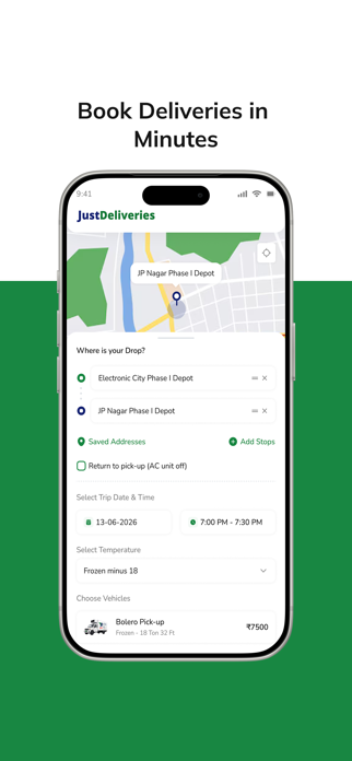 JustDeliveries Screenshot 2 of 9