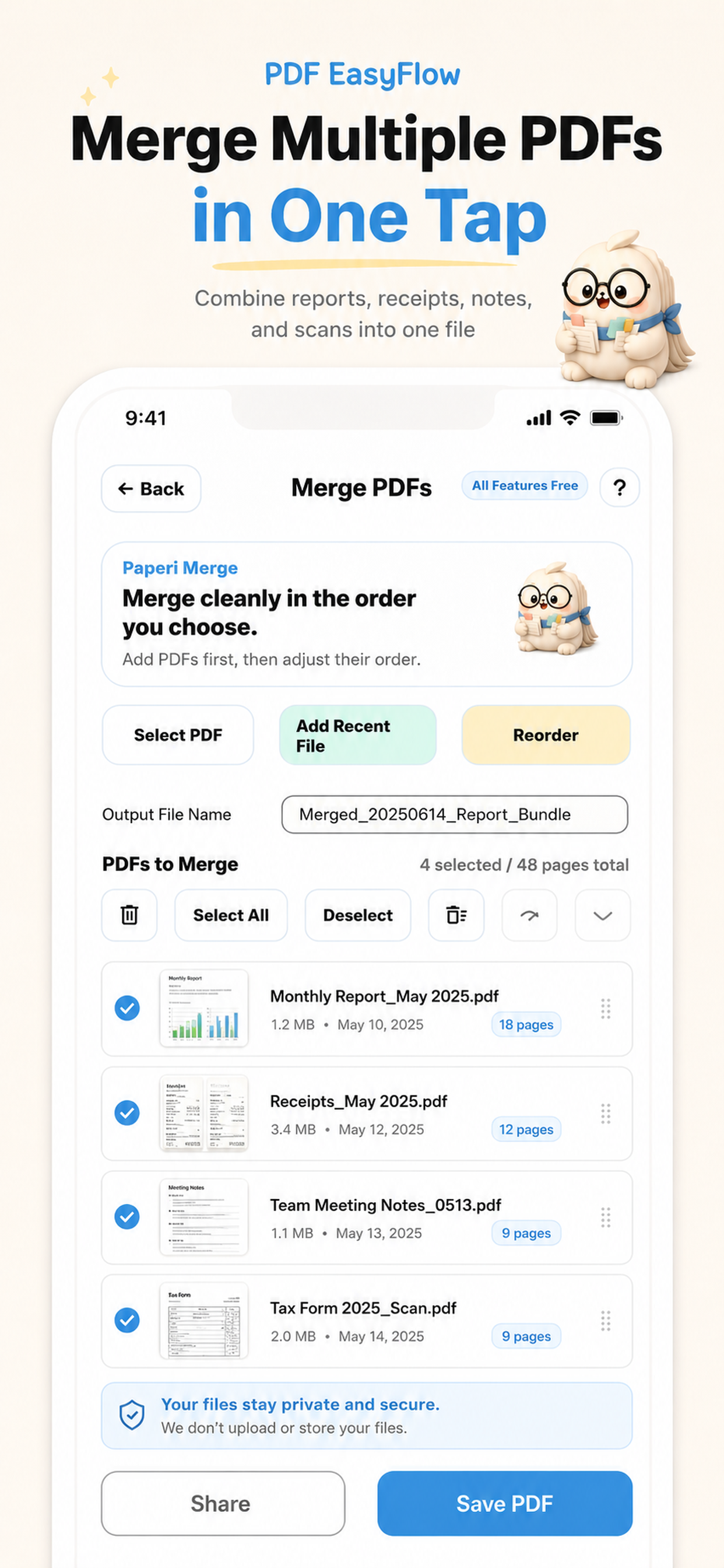 PDF EasyFlow: PDF Edit Merge screenshot 5
