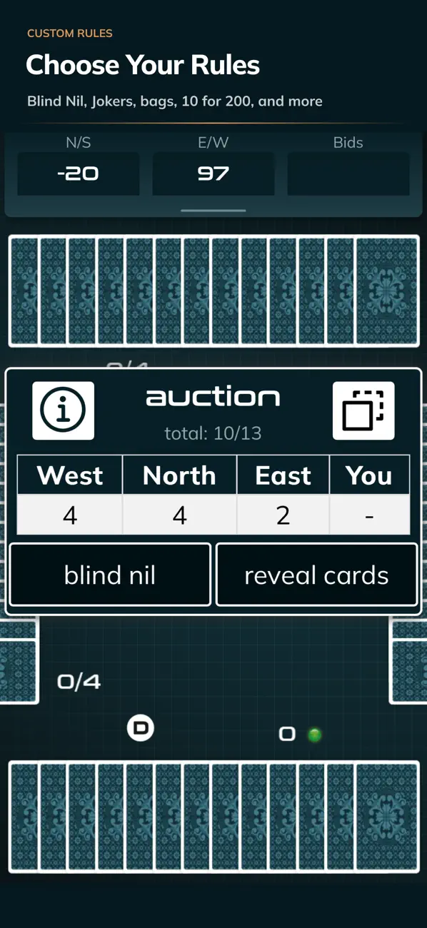 Screenshot #3 pour Classic Spades Card Game