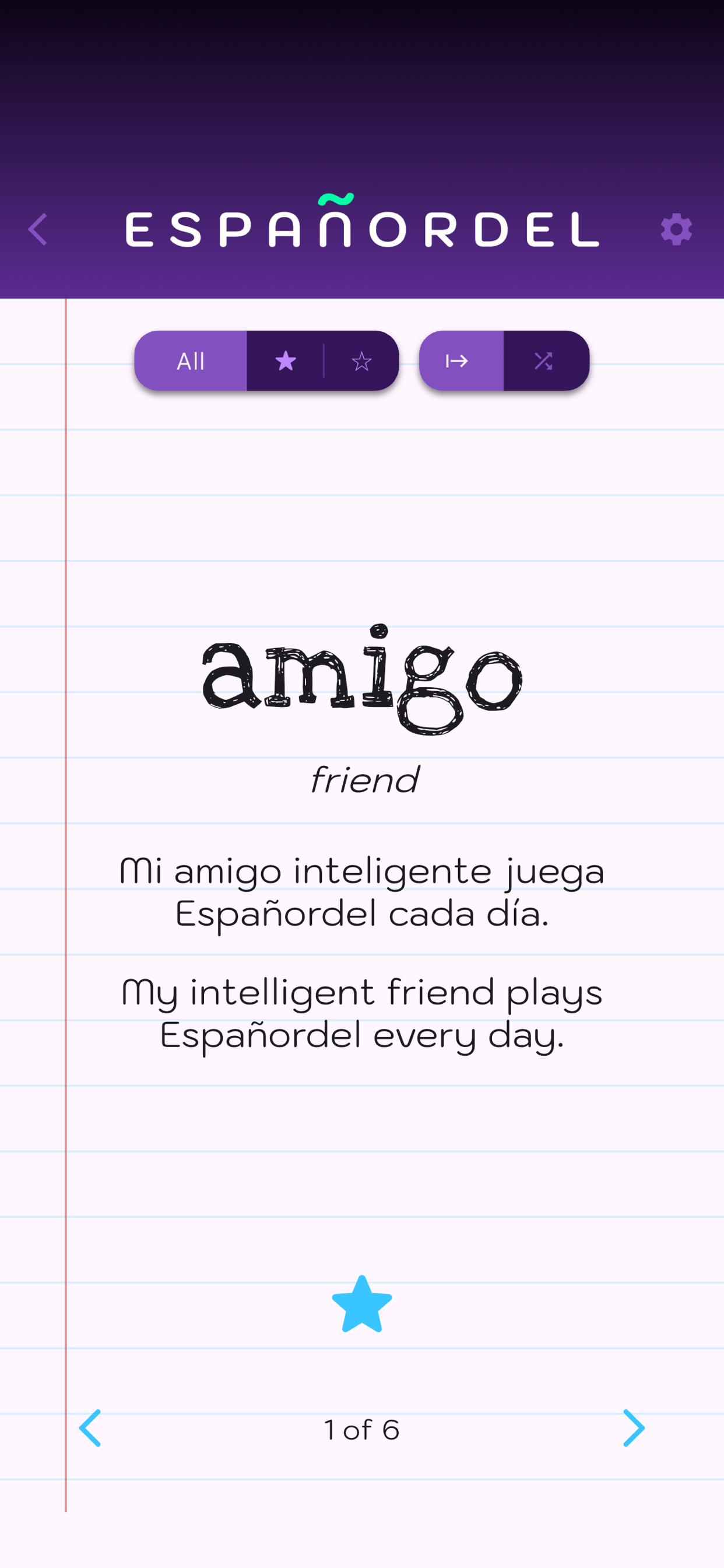 Españordel: Spanish Word Game screenshot 4
