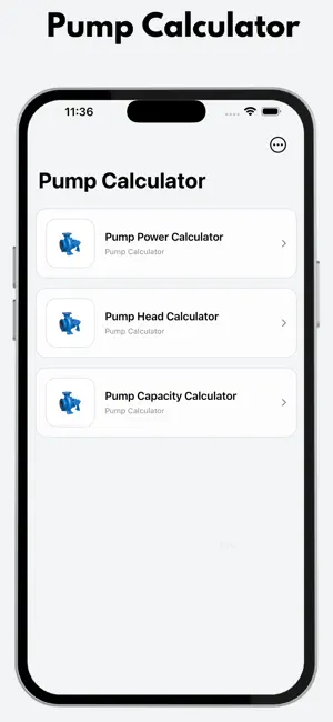 Pump Calculator screenshot 1
