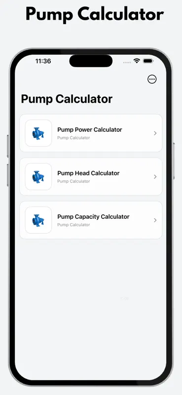 Pump Calculator screenshot 1 of 8