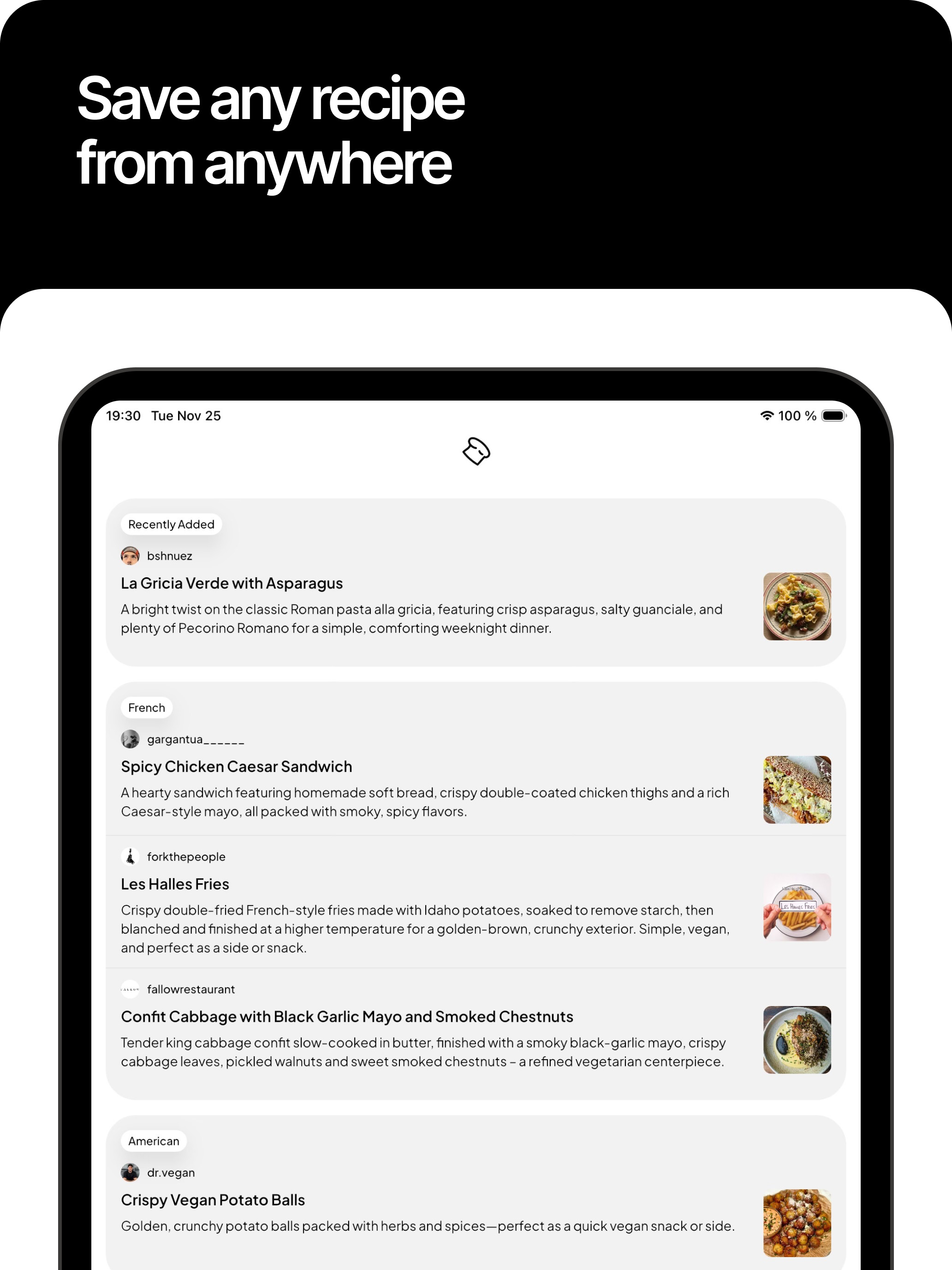 SocialChef App
