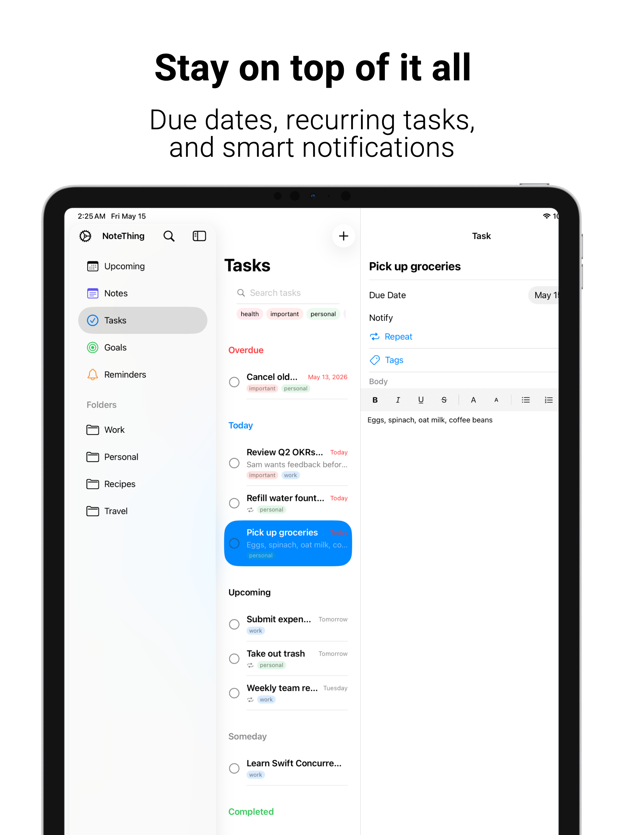 NoteThing Planner