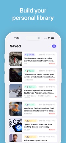 Morning: Daily News Scrolling screenshot