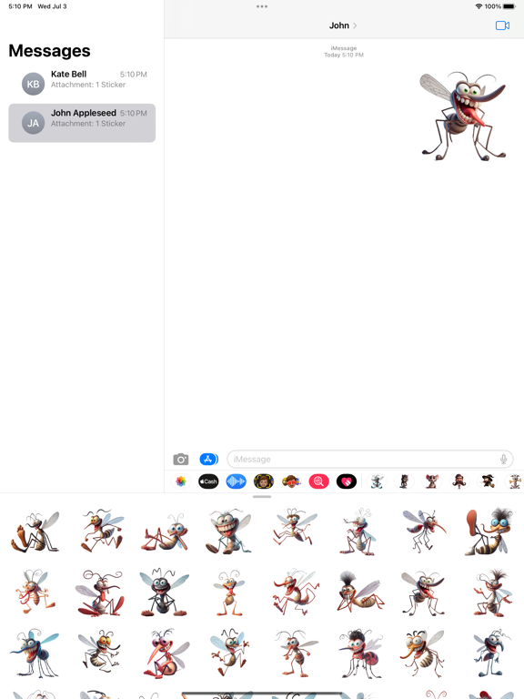 Screenshot #4 pour Goofy Mosquito Stickers