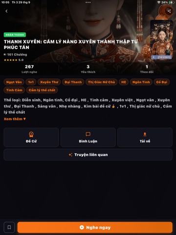MyTruyenAudio iPad screenshot 4