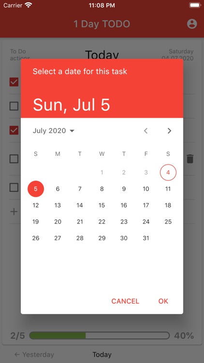 1 Day TODO: Daily Planner 2026
