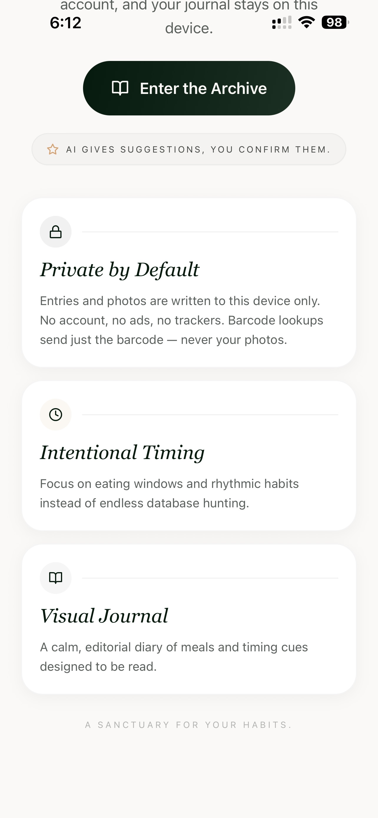 Screenshot 1 of The Quiet Archive