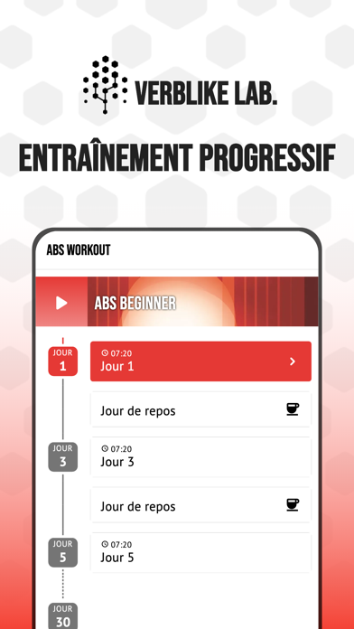 Screenshot #1 pour Plan Abdos Six Pack
