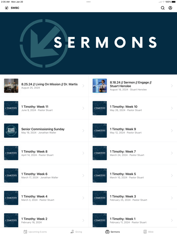 Screenshot #5 pour Southwest Baptist Church GA