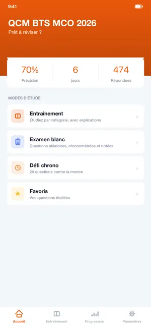 QCM BTS MCO 2026 Management screenshot 1