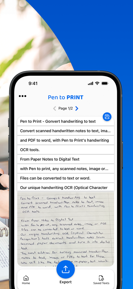 PenToPrint Handwriting to PDF screenshot 3