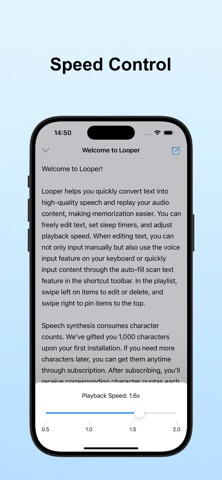 Looper - Text to speech Screenshot 5 of 5