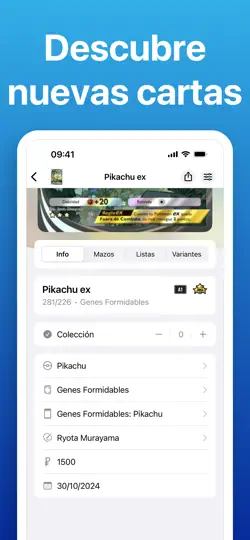 Captura de pantalla de ProDex TCGP Para Pokémon TCGP en iPhone 4