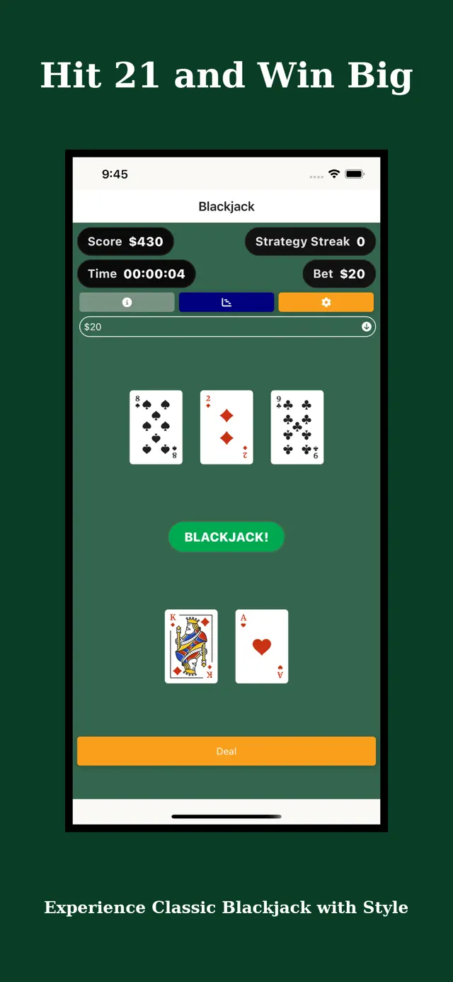 Blackjack Strategy Training screenshot 1