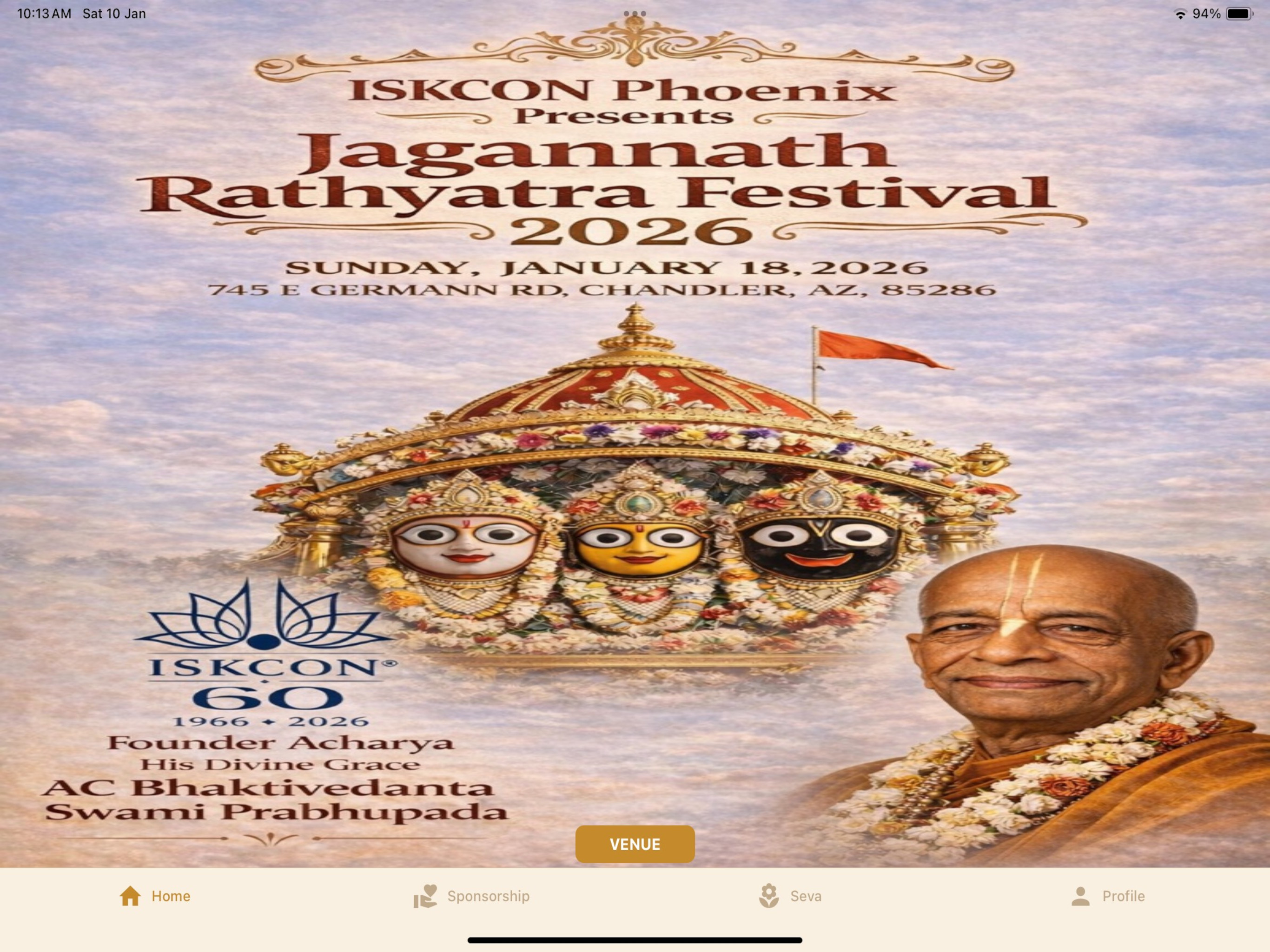 Jagannath RY ISKCON Phoenix screenshot 6