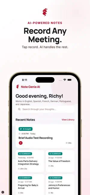 Note Genie AI screenshot 1