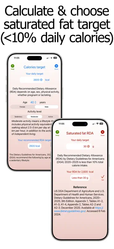 Saturated Fat Counter Tracker screenshot 2 of 10