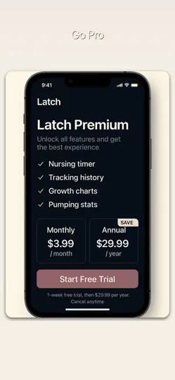Скриншот Latch: Breastfeeding Tracker на iPhone 4