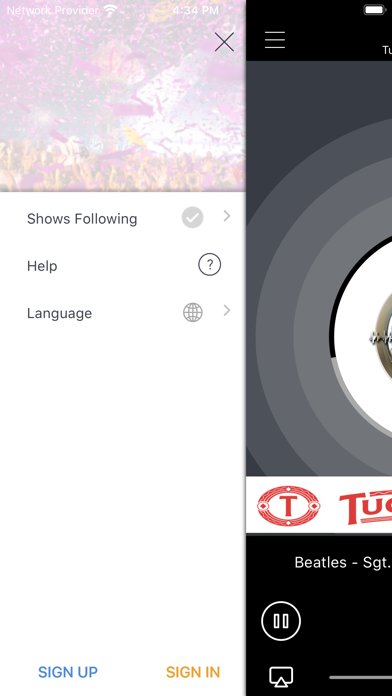 KQAY 92.7 FM Screenshot