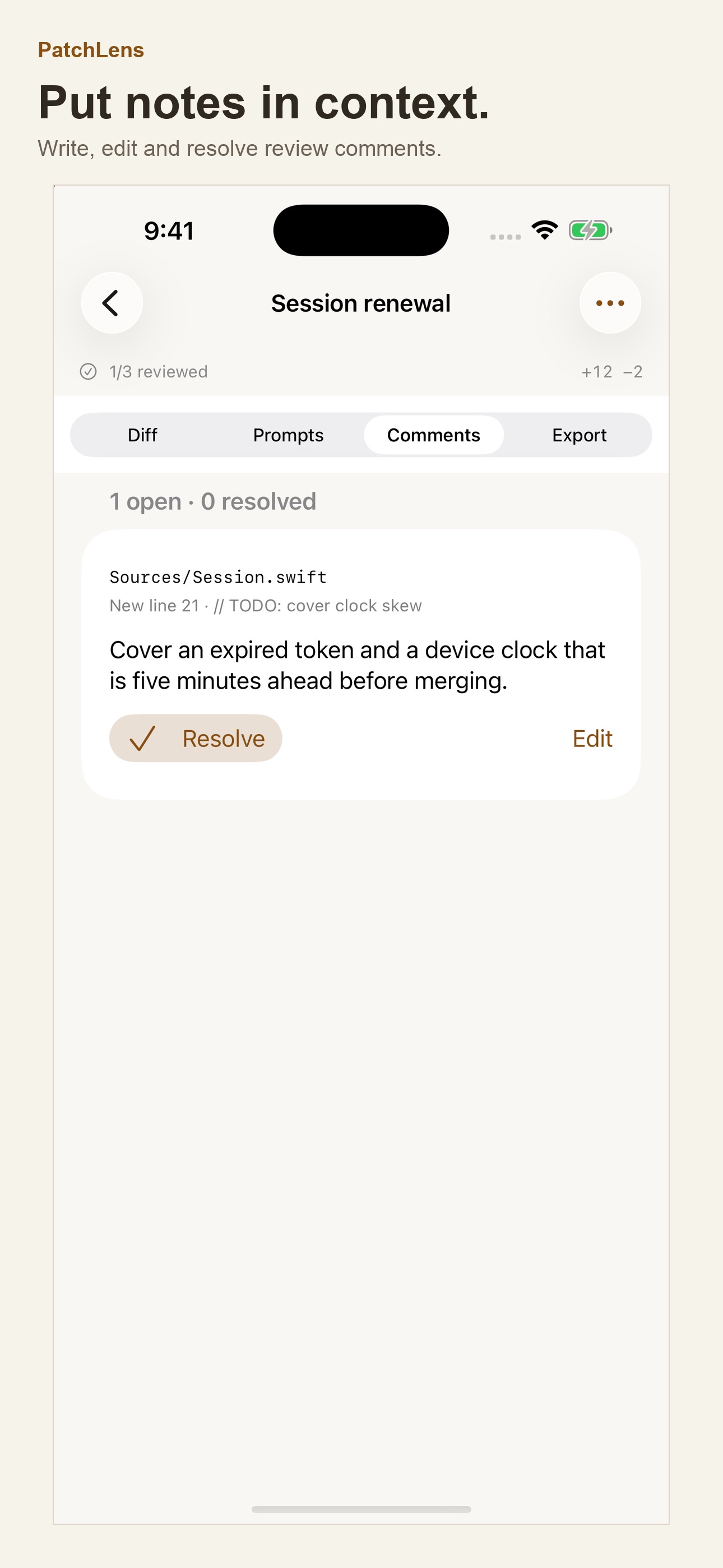 Screenshot 2 of PatchLens Git Review
