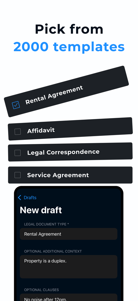 Contract Maker: Legal Draft screenshot 2