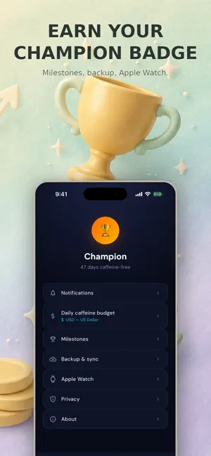 Caffeine Quit Streak Tracker screenshot 4