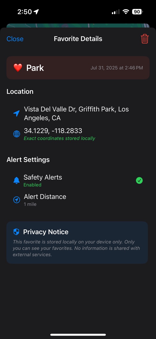 iPhone screenshot