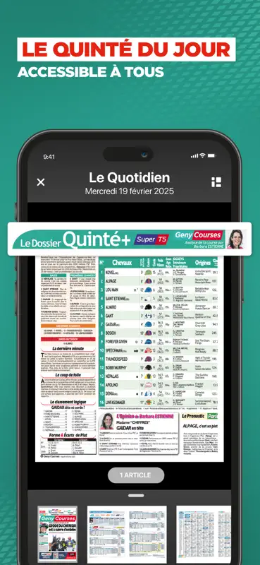 Geny Courses: pronostic quinté screenshot 3 of 7