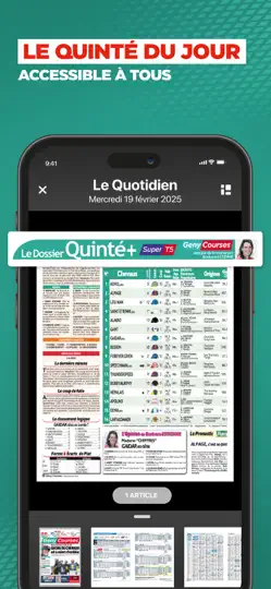 Capture d'écran de Geny Courses: Pronostic Quinté sur iPhone 3