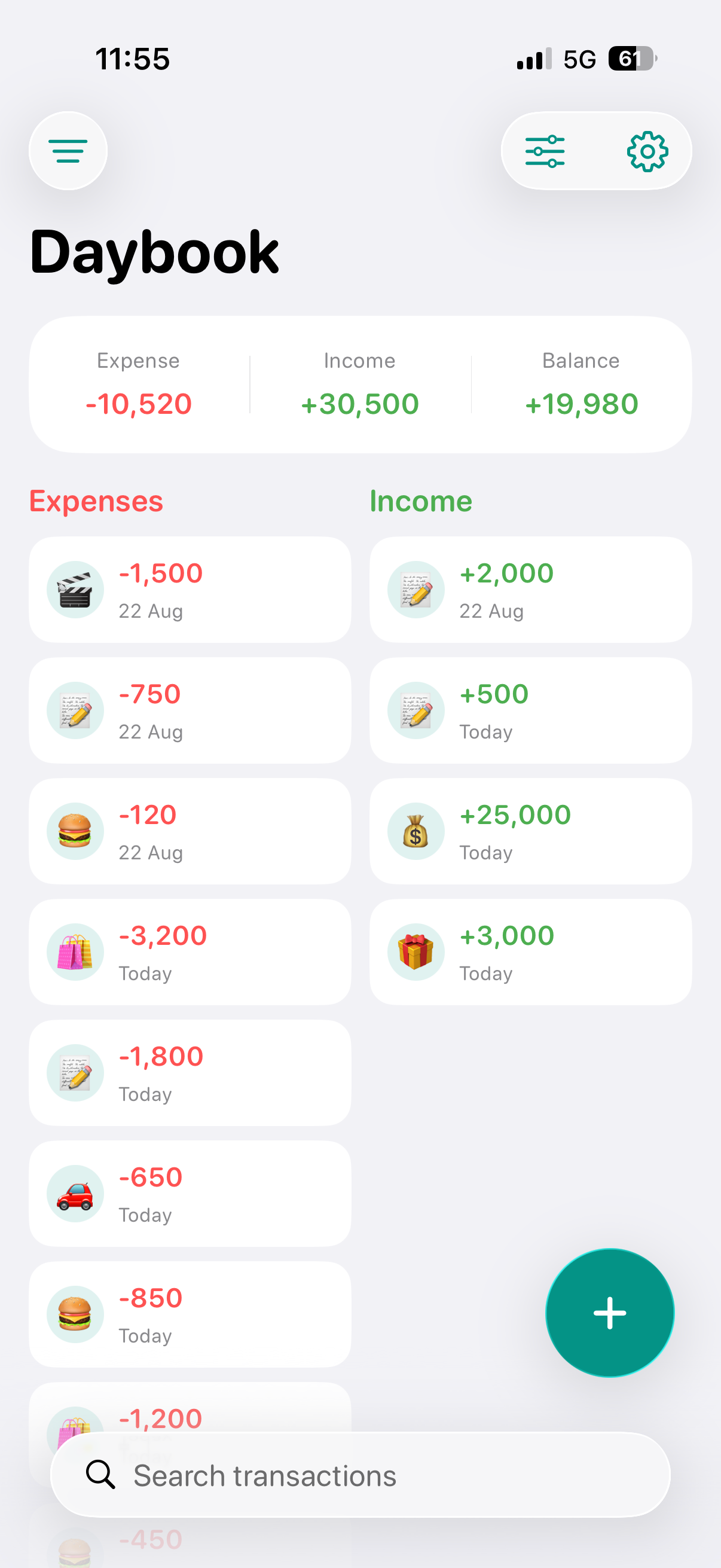 Daybook - Expense Manager screenshot 3