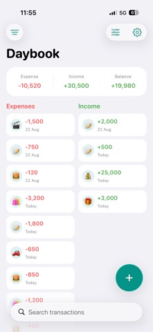 Daybook - Expense Manager Screenshot 3 of 7