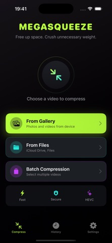 MEGASQUEEZE - Video Compressor Screenshot 1 of 5