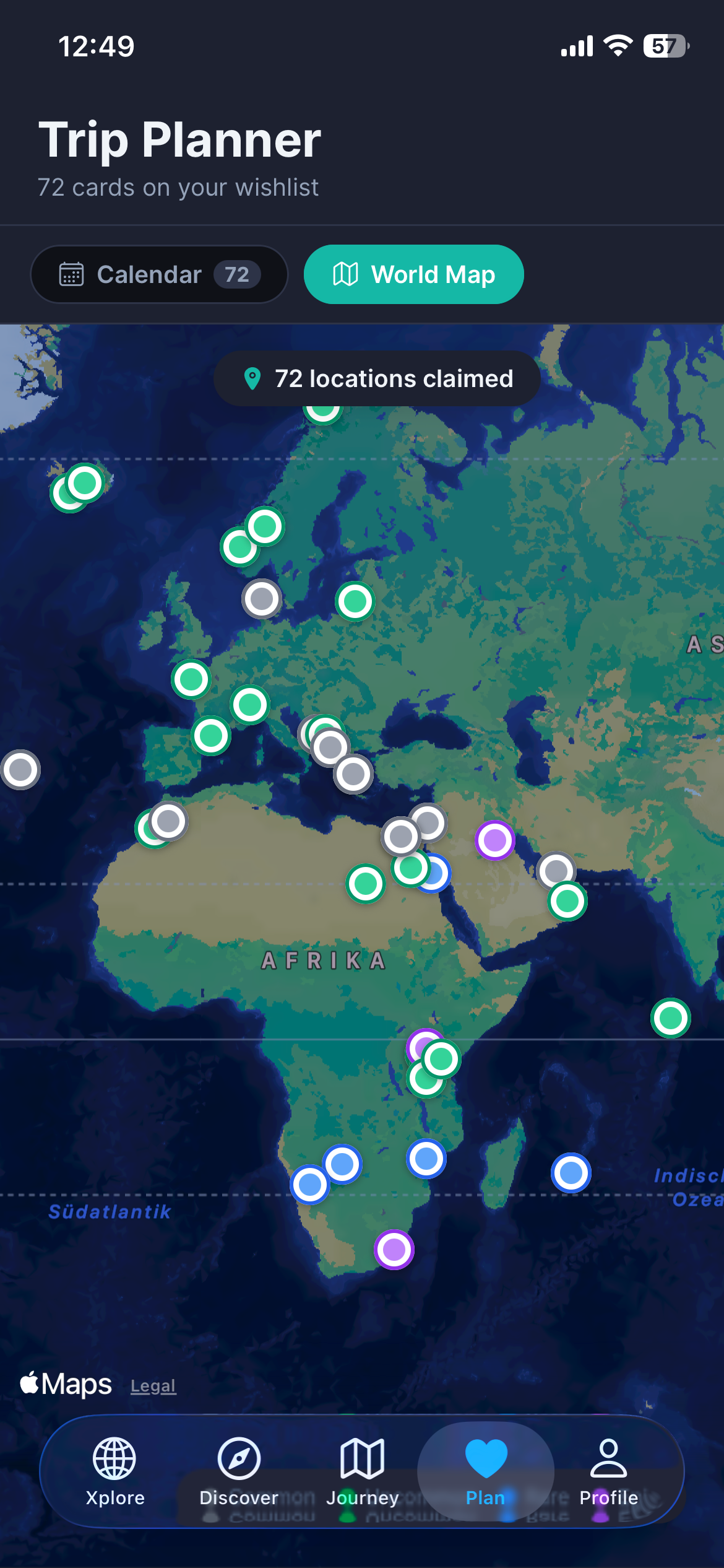 Xplore: World Travel Tracker