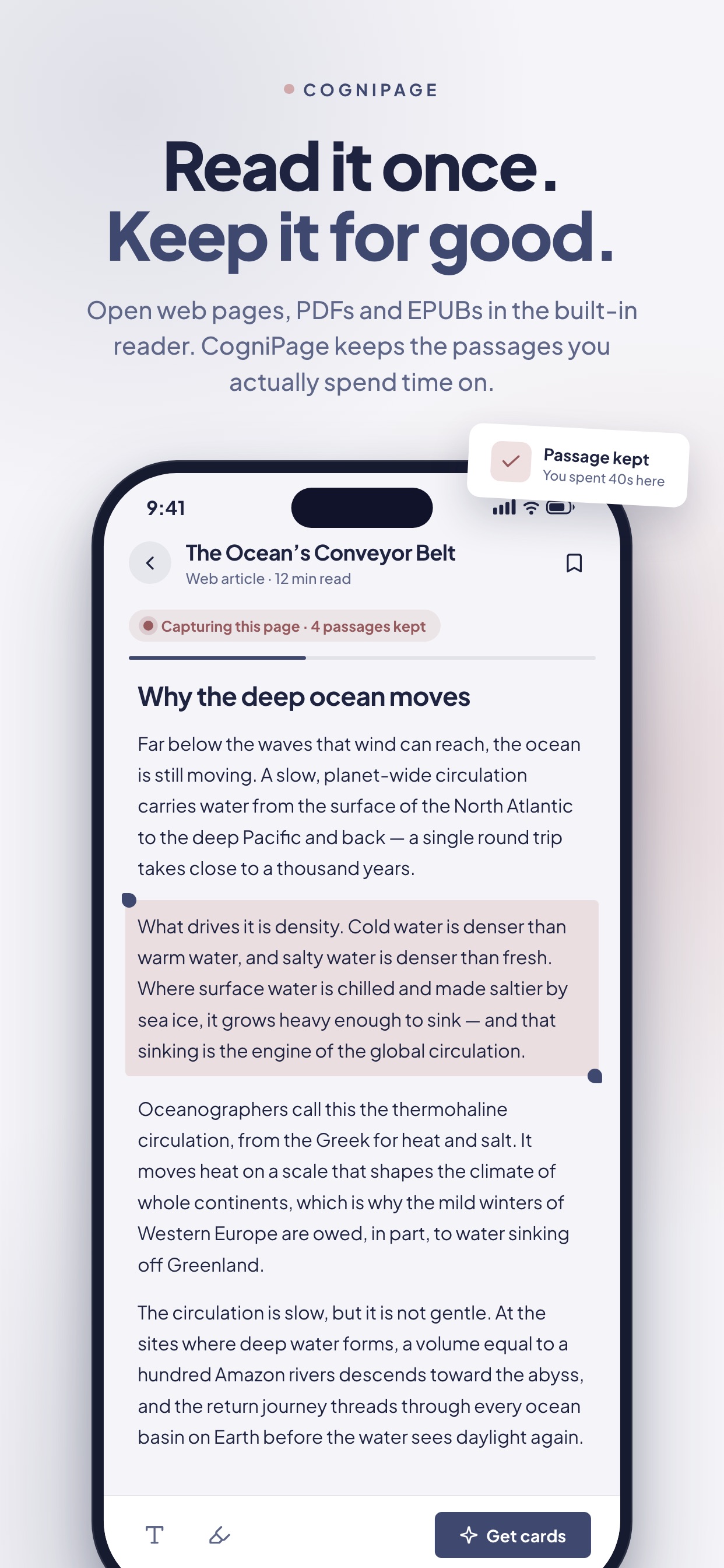 Screenshot 1 of CogniPage