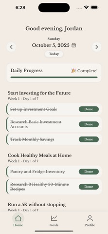 Incremental: AI Goal Planner screenshot